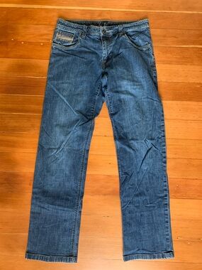 Prana Men's Straight-Leg Denim Jeans in Medium Blue 32W x 32L